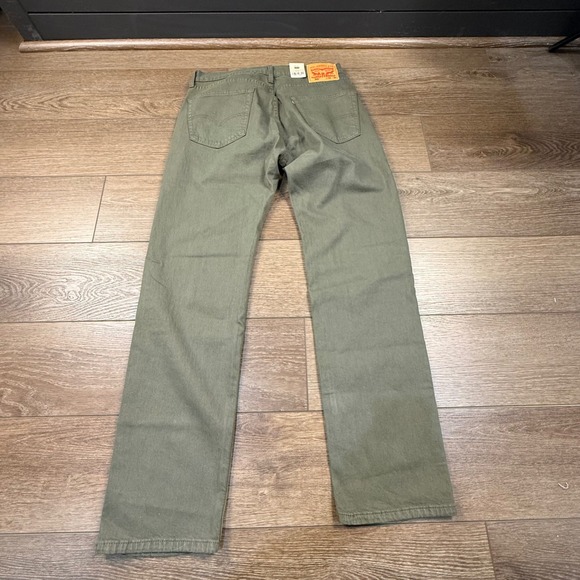 Levi's Men's 505 Straight Leg Jeans Olive Green 32x32 New with Tags Classic - Picture 13 of 13